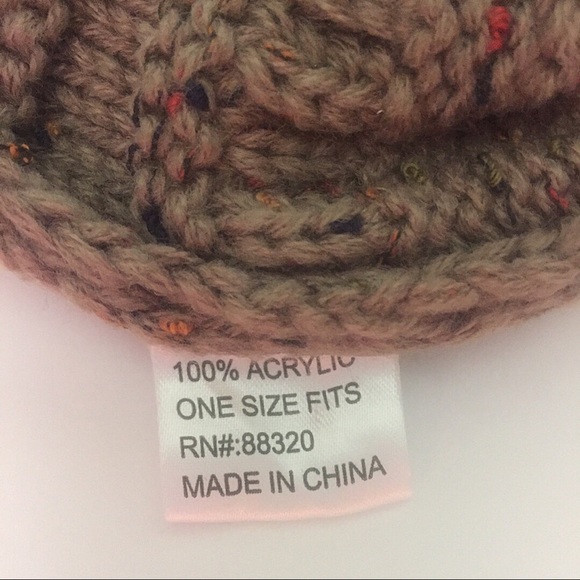 CC Taupe Tweed Beanie NWOT - Picture 6 of 8